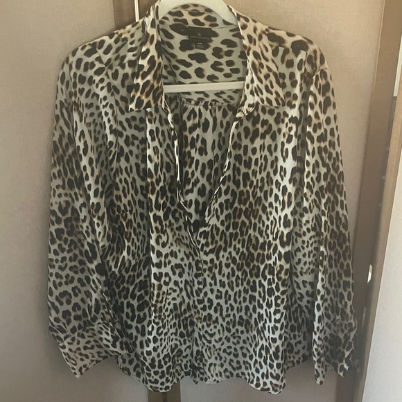 FINAL MARKDOWN Worthington Animal Print Blouse xxl - Picture 1 of 3